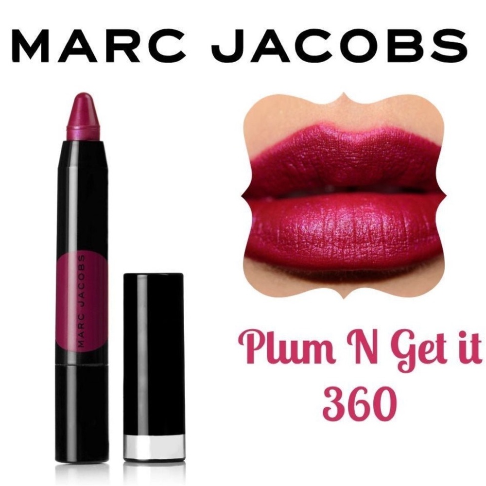Marc Jacobs Le Marc Liquid Lip Crayon Plum N Get It - Picture 3 of 16